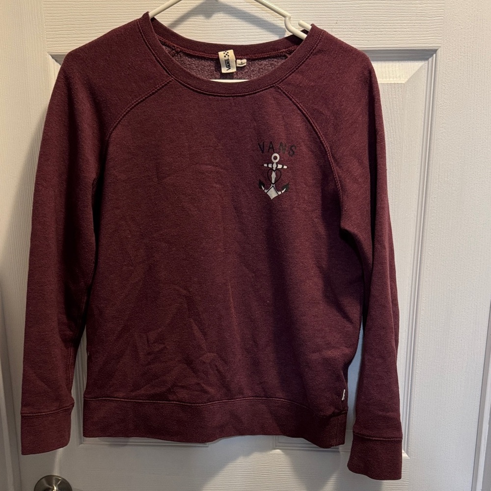 Vans Maroon Crewneck Sweatshirt
